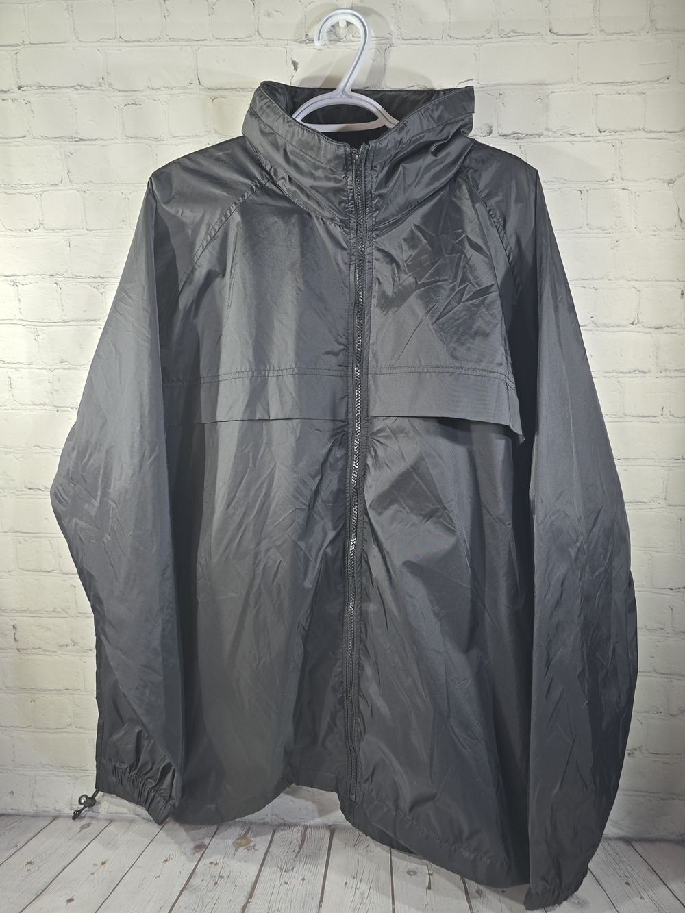 NCIS SPECIAL AGENT CBS BLACK ADULT SIZE 2XL WINDBREAKER RAIN JACKET ZIP UP